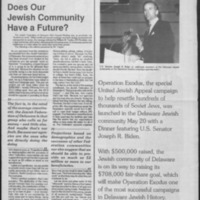 Jewish Voice, Vol. 23, "Operation Exodus" Supplemental Issue - May 25, 1990
