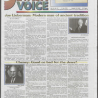 Jewish Voice, August 18, 2000